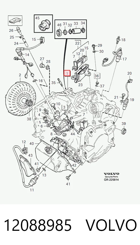 Transmisión automática ensamblada 12088985 VOLVO