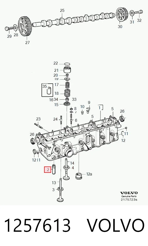 Guía de válvula de motor Audi 100 C3