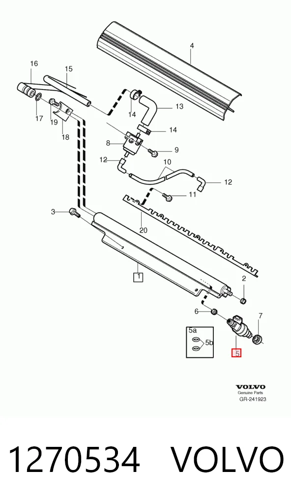 1270534 Volvo Inyector de combustible