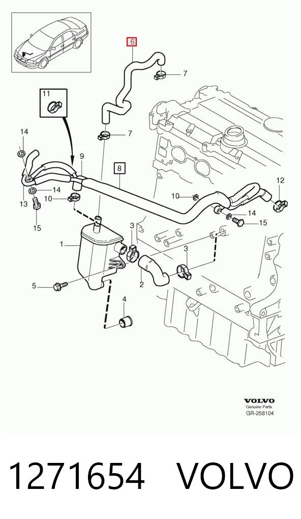 1271654 Volvo Decantador de aceite