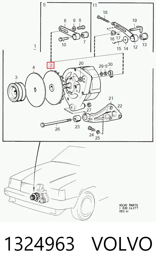 1126610063 Bosch Ventilador del alternador
