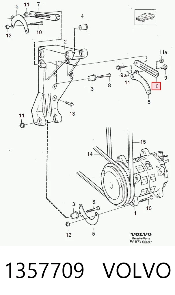 Motor de arranque VOLVO 1357709