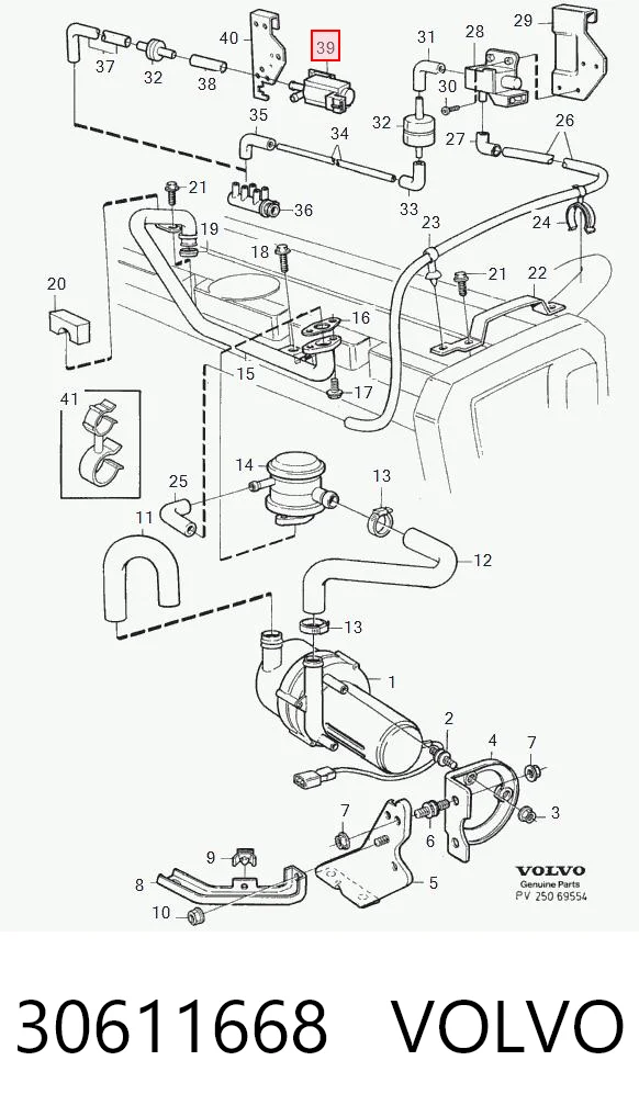30611668 Volvo Válvula conmutadora del sistema de admisión de aire