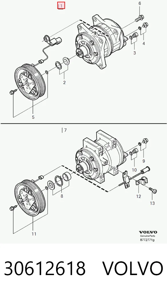 30612618 Volvo Compresor climatizador