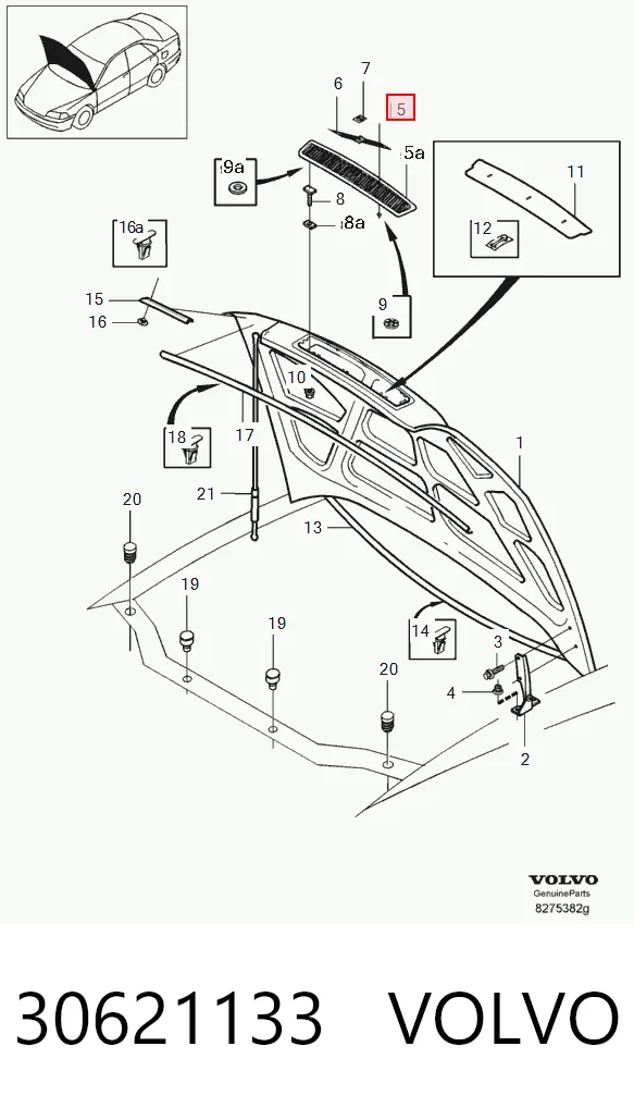 Parrilla Volvo S40 1