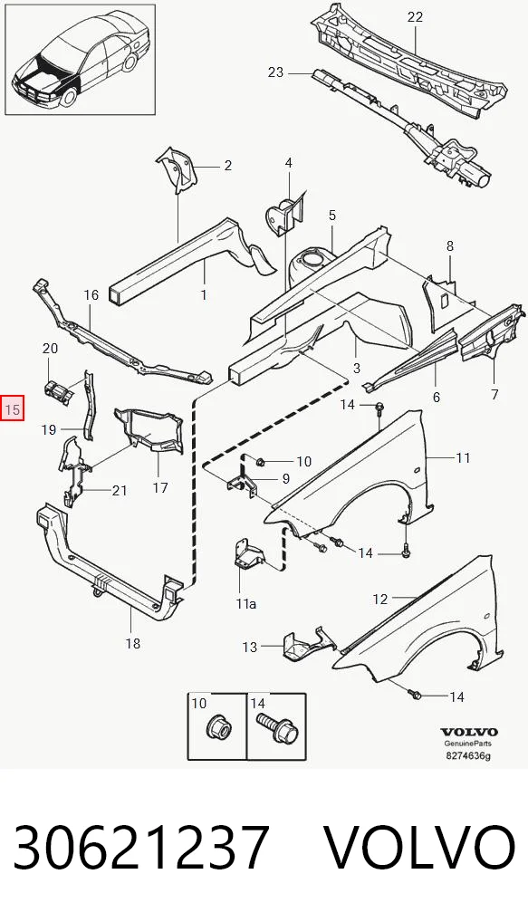 Comprar Panel de soporte del radiador y montaje de faros Volvo V40 VW a bajo precio