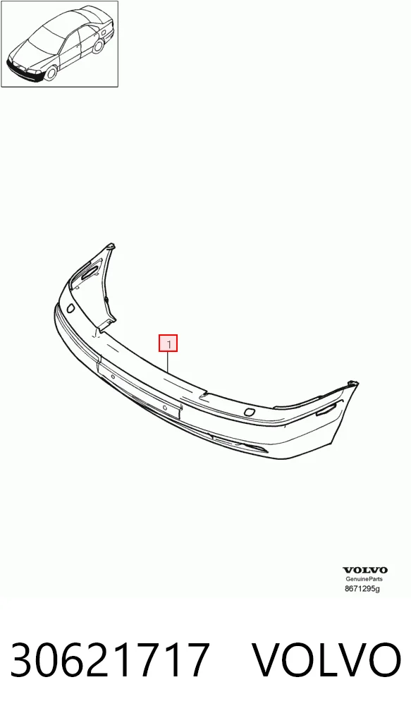 Parachoques delantero Volvo S40 I sedán (VS) (1995 - 2003) precio, desde 213,44 EUR