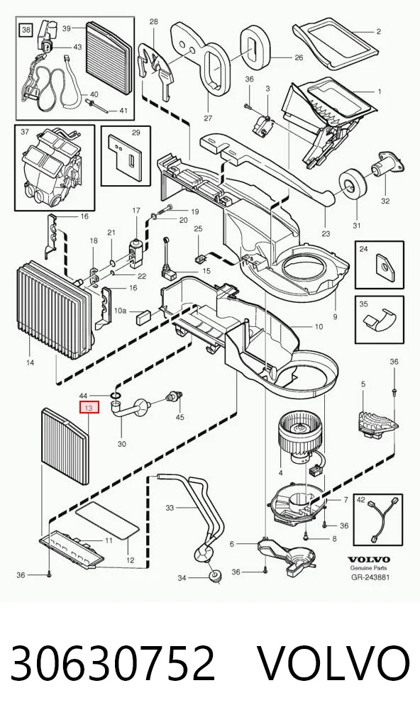 30630752 Volvo Filtro antipolen