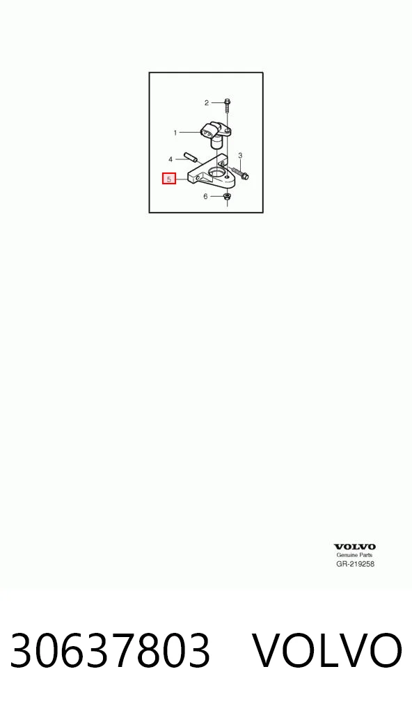 30637803 Volvo Corona dentada del sensor de posición del cigüeñal