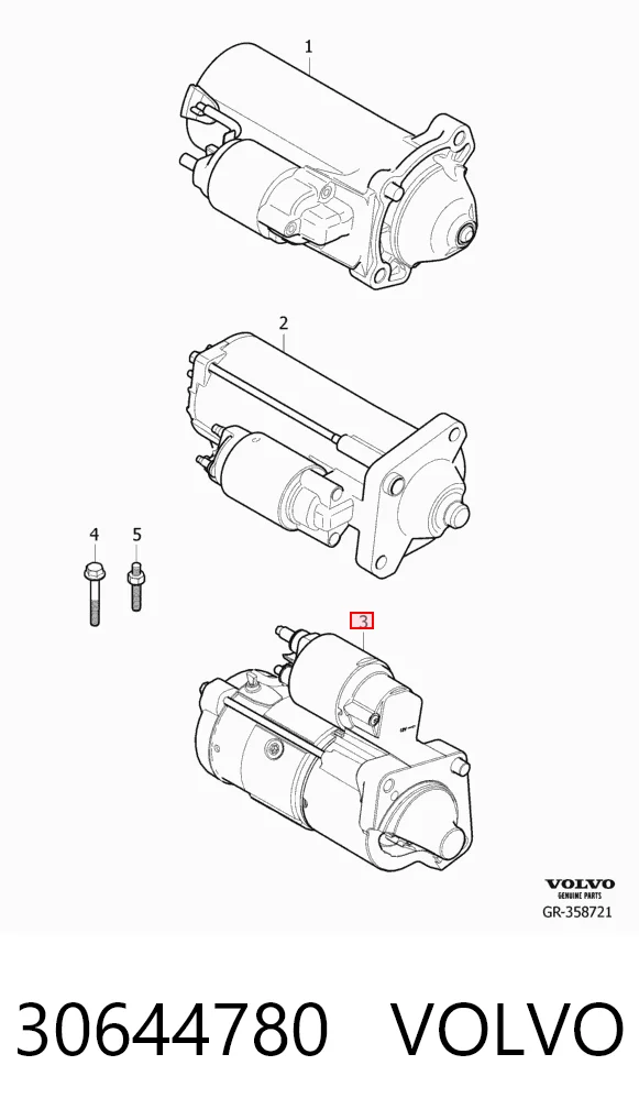 30644780 Volvo Arranque motores