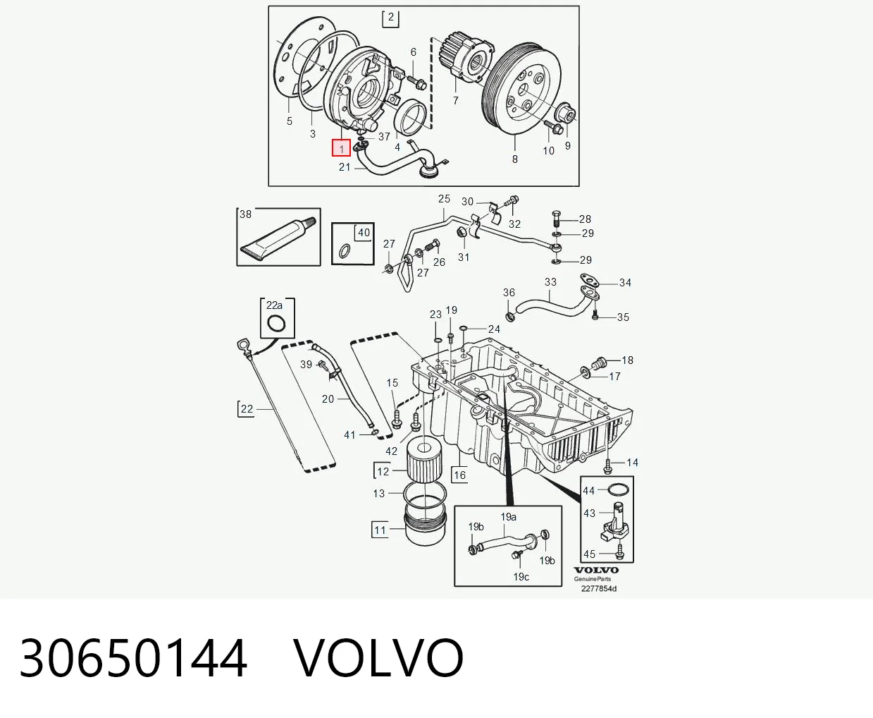 30650144 Volvo Bomba de aceite