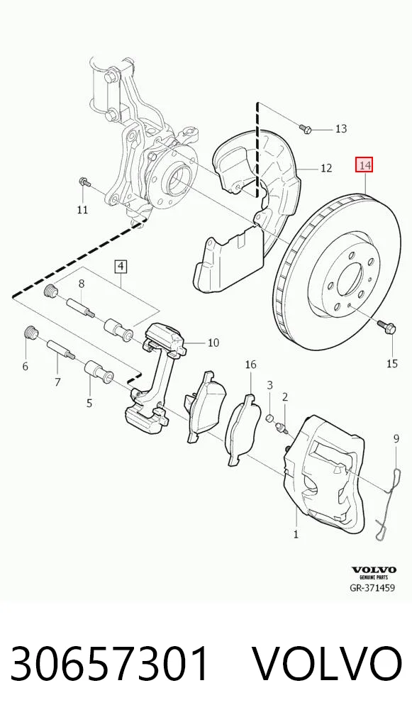 30657301 Volvo Discos
