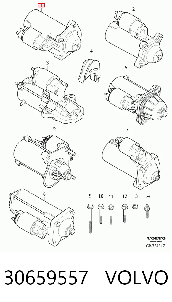 30659557 Volvo Arranque motores