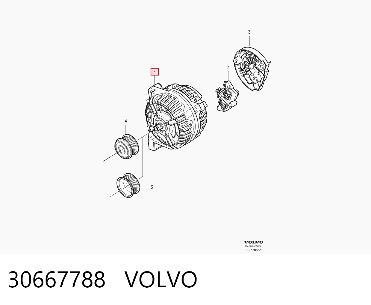 30667788 Volvo Alternador de coche