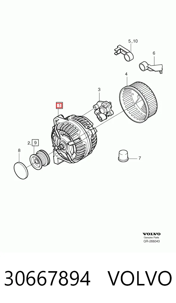 30667894 Volvo Alternador de coche