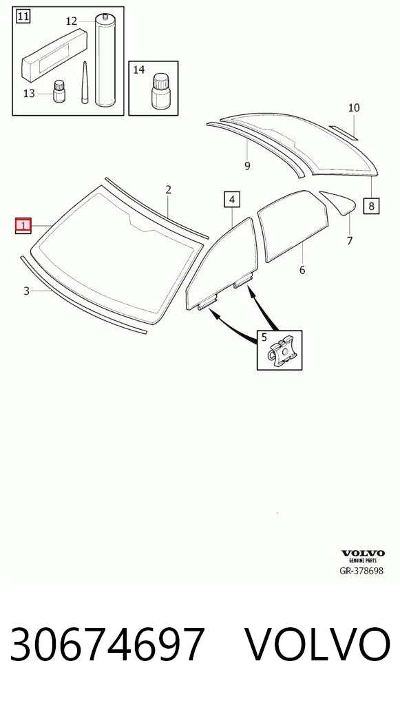 Parabrisas 30674697 VOLVO