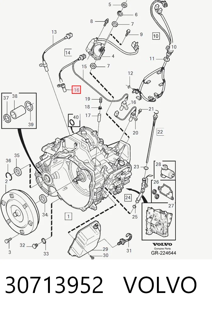 30713952 Volvo Captador de velocidad