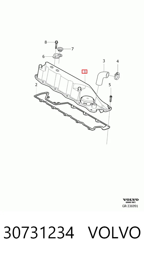 30731234 Volvo Tapa de culata