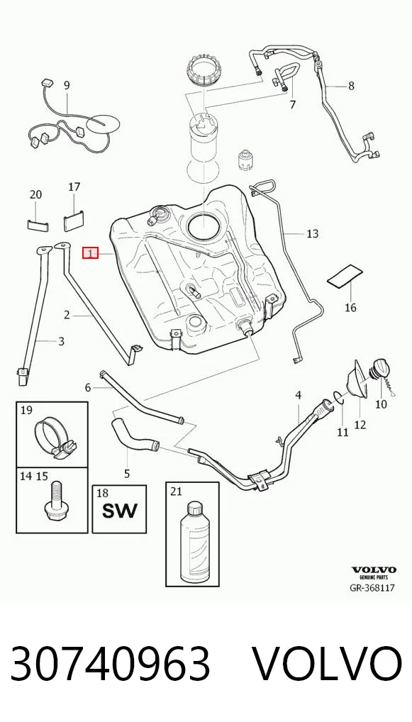 Comprar Depósito de combustible Volvo V50 MW a bajo precio