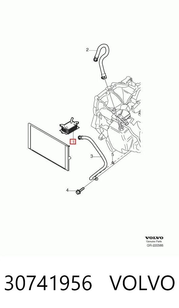 30741956 Volvo Radiador de refrigeración de la transmisión