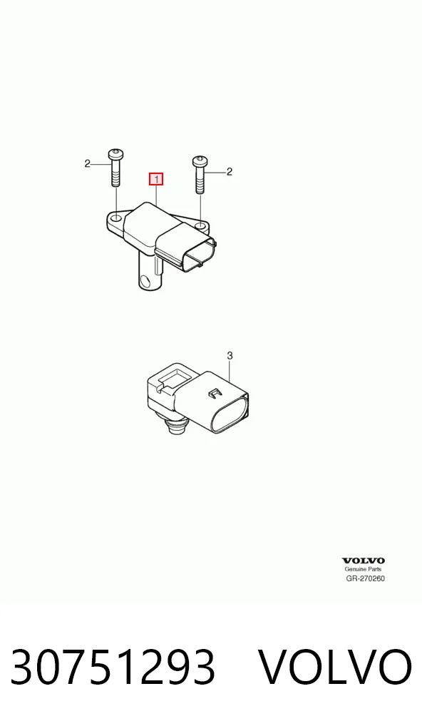 30751293 Volvo Sensor de flujo de aire