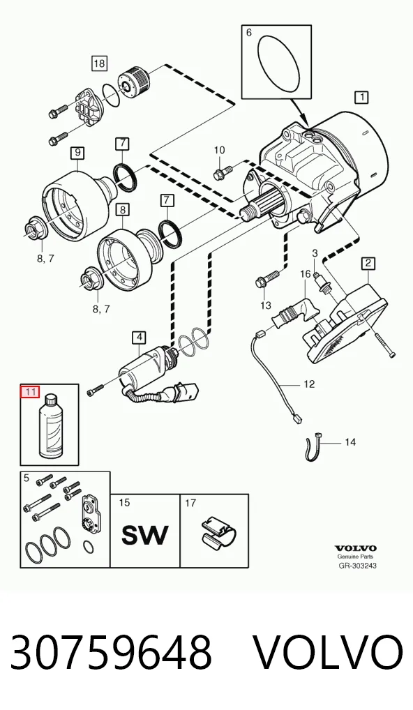 30759648 Volvo Aceite caja cambios