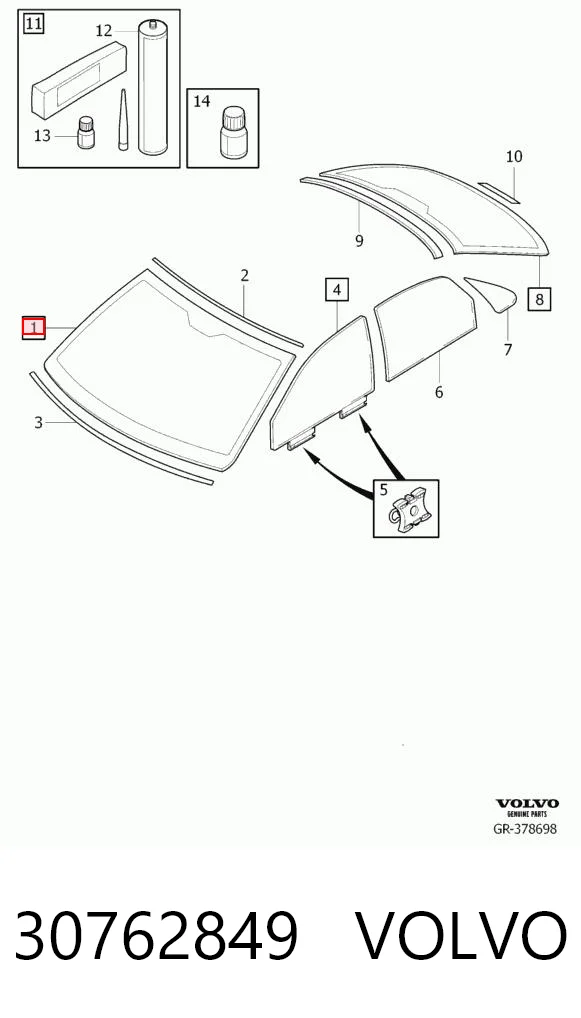 Comprar Parabrisas Volvo S80 I TS, TH, KV a bajo precio