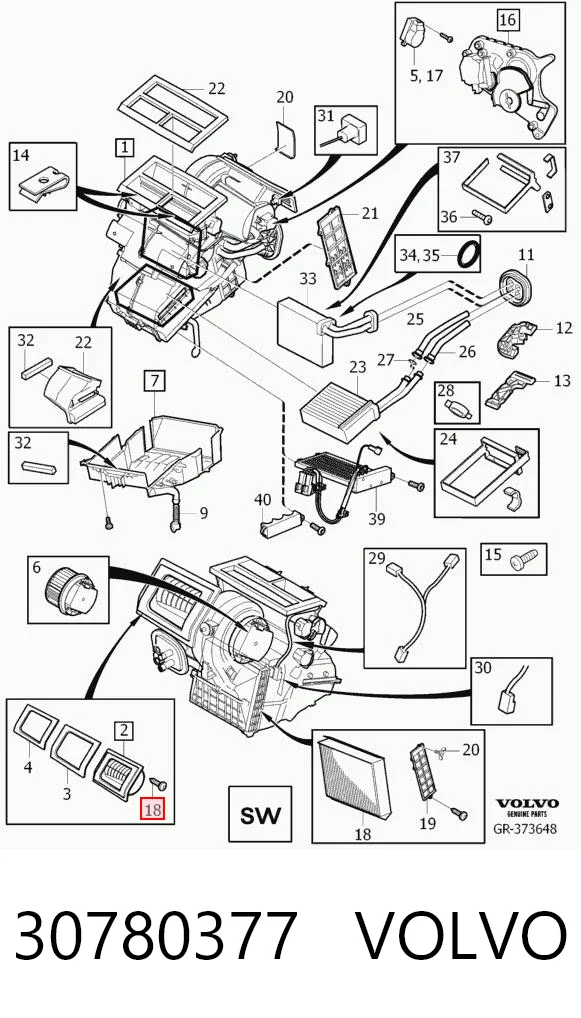 30780377 Volvo Filtro antipolen