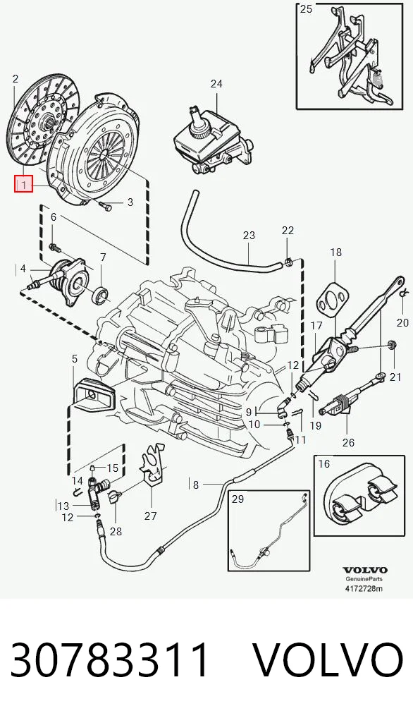 Kit de embrague VOLVO 30783311