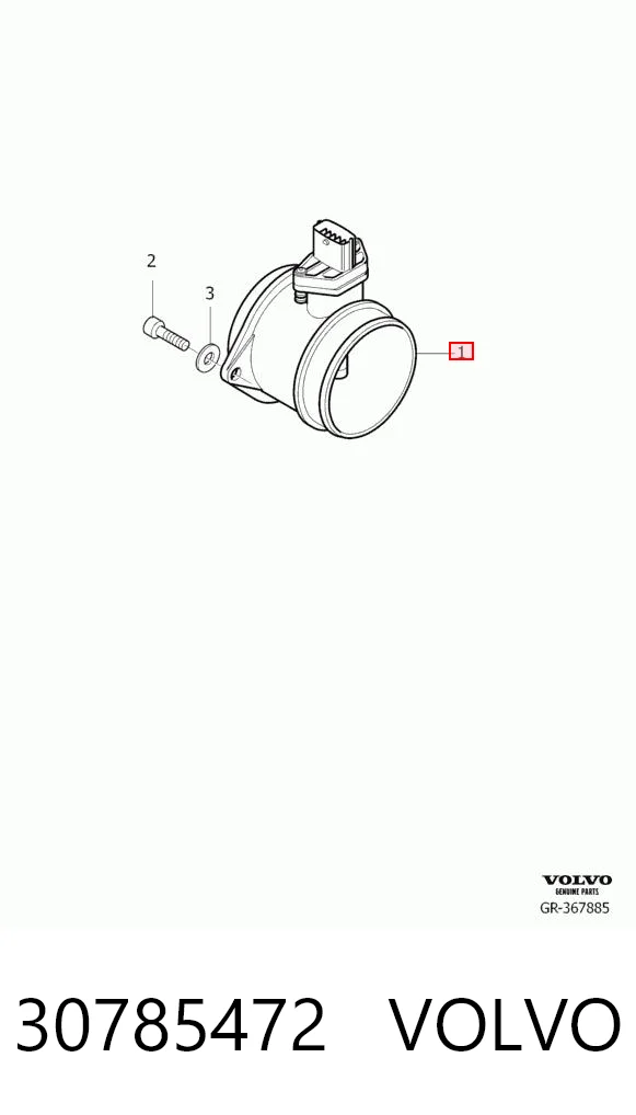 30785472 Volvo Sensor de flujo de aire
