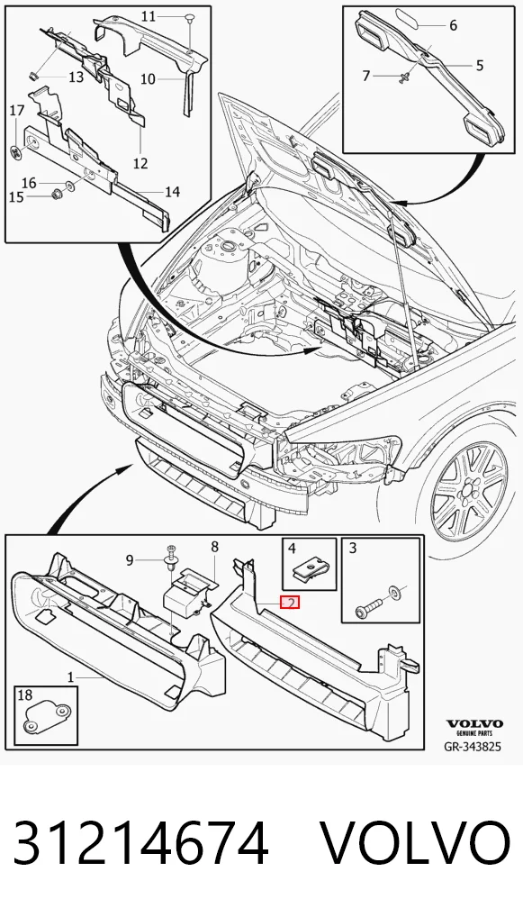 Refuerzo paragolpes delantero Volvo C30  desde 88,57 €