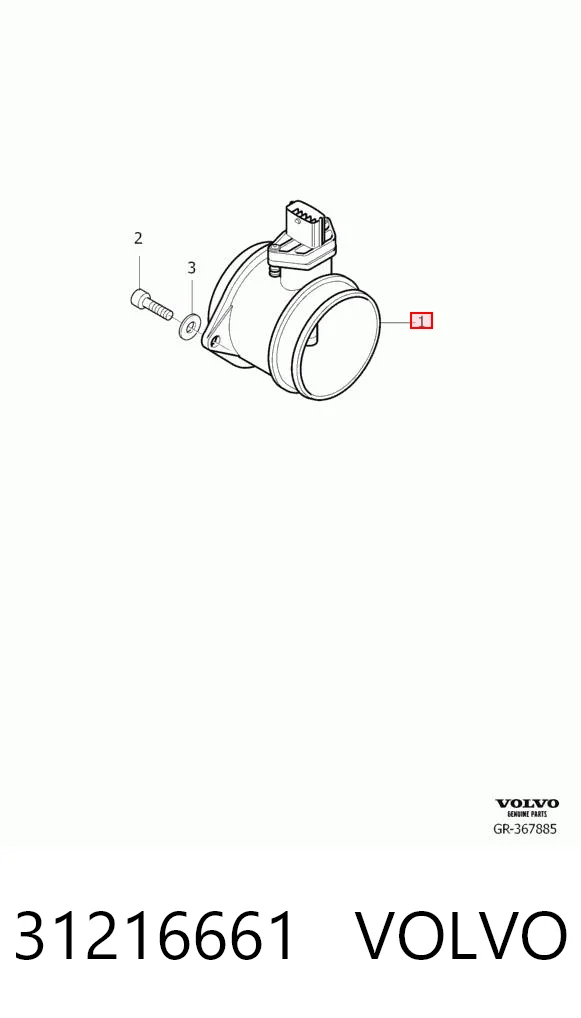 31216661 Volvo Sensor de flujo de aire