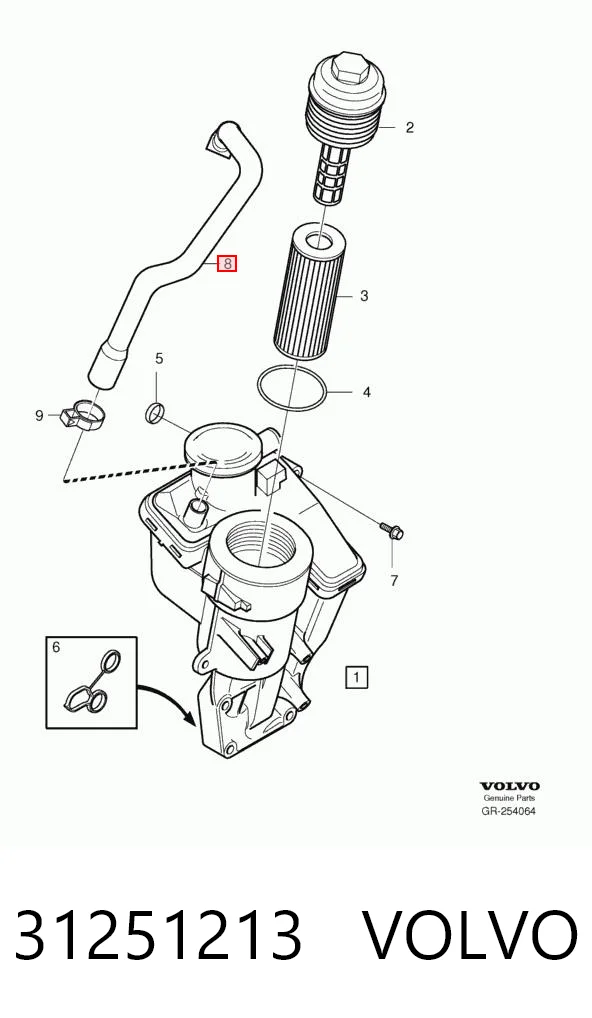 31251213 Volvo Decantador de aceite