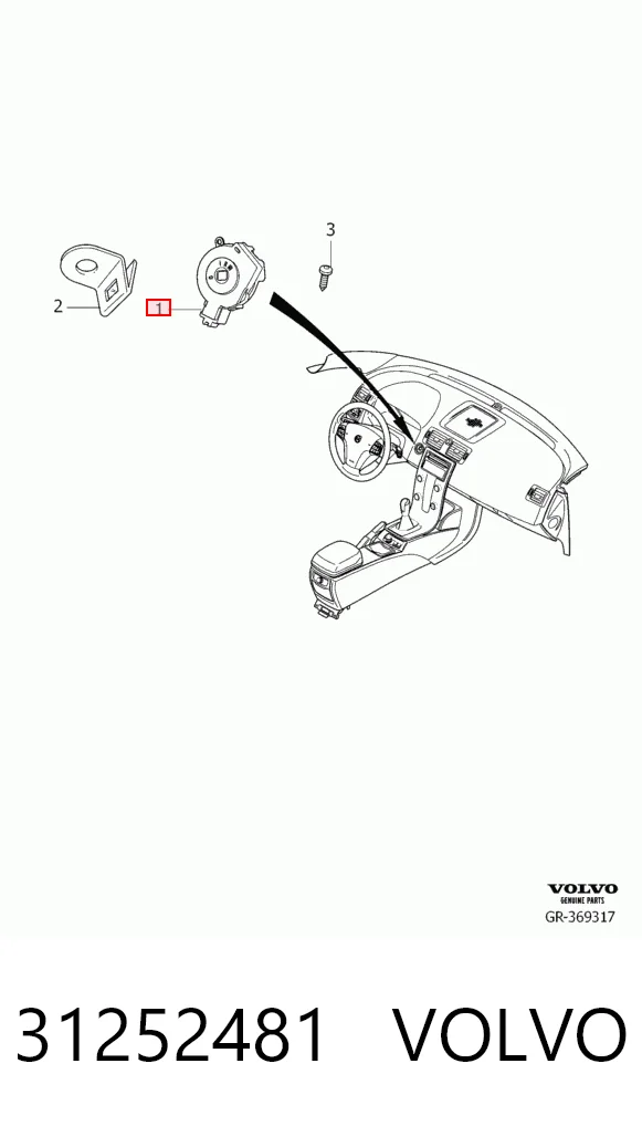 Interruptor de encendido para Volvo V50  MW