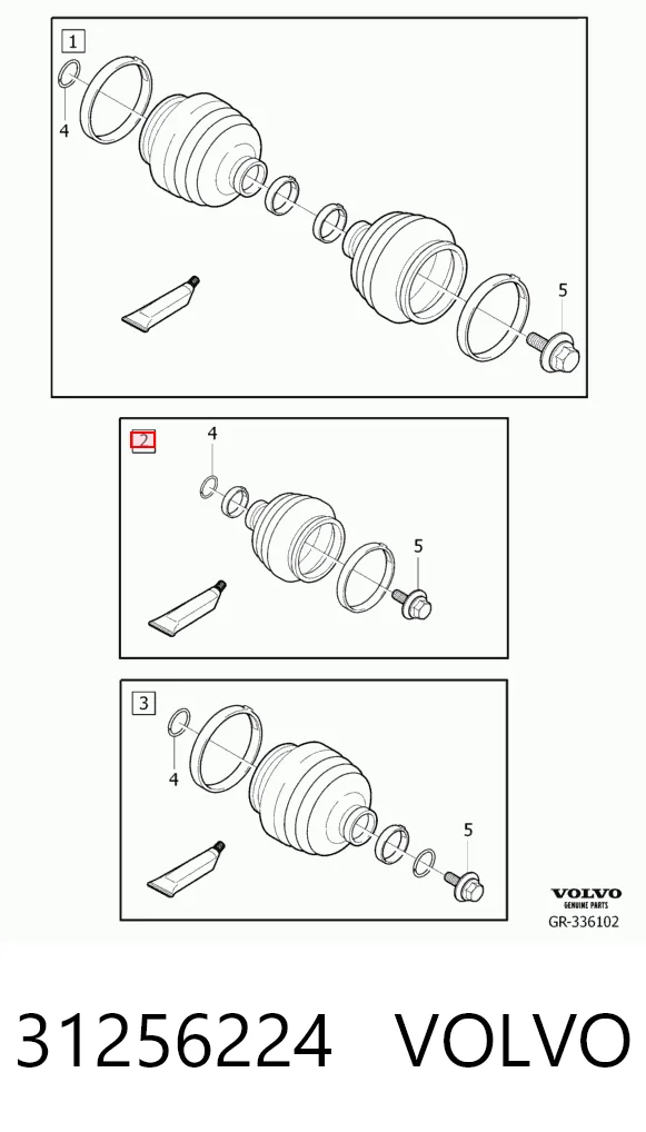 Fuelle palier delantero interior Volkswagen Bora  (1998-2005)