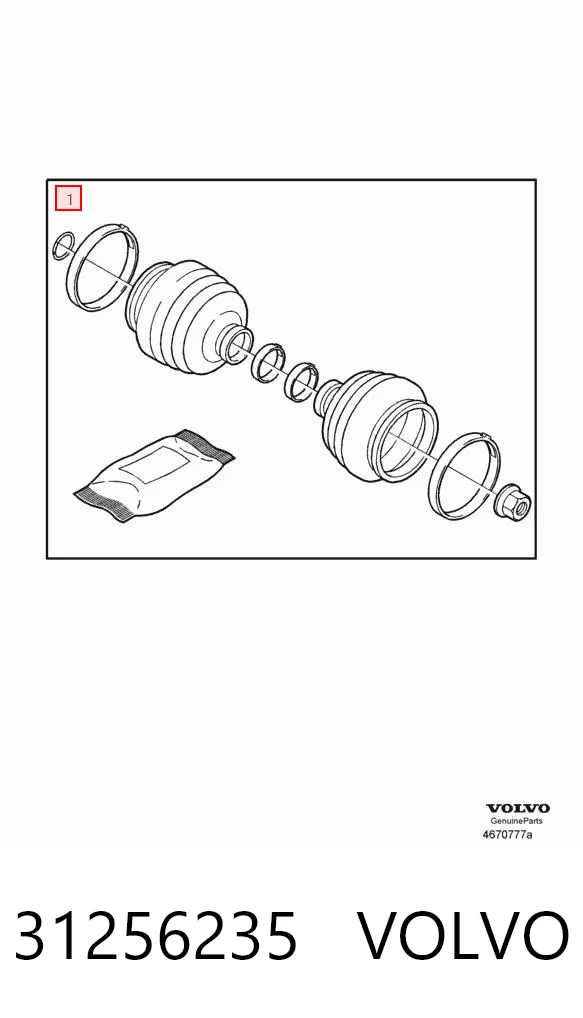 Comprar Fuelle exterior del palier delantero Volvo S40 I VS a bajo precio