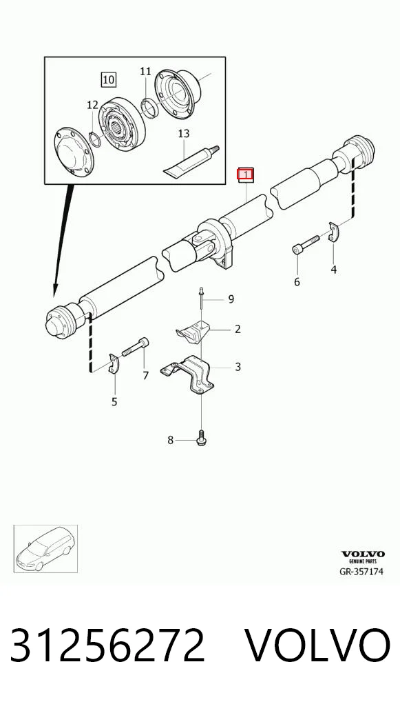 31256272 Volvo Árbol cardán