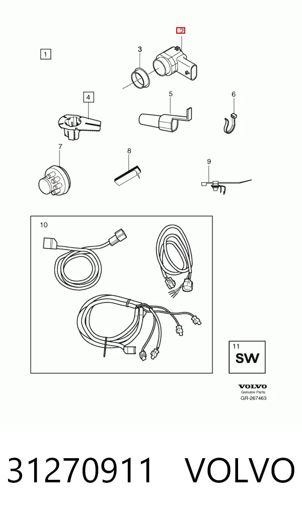 31270911 Volvo Packtronic Frontal Lateral