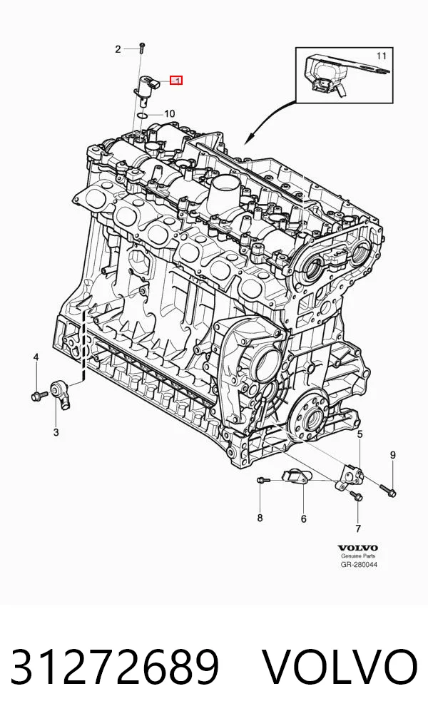 31272689 Volvo Sensor posición arbol de levas