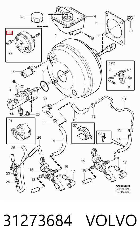 31273684 Volvo Servofreno