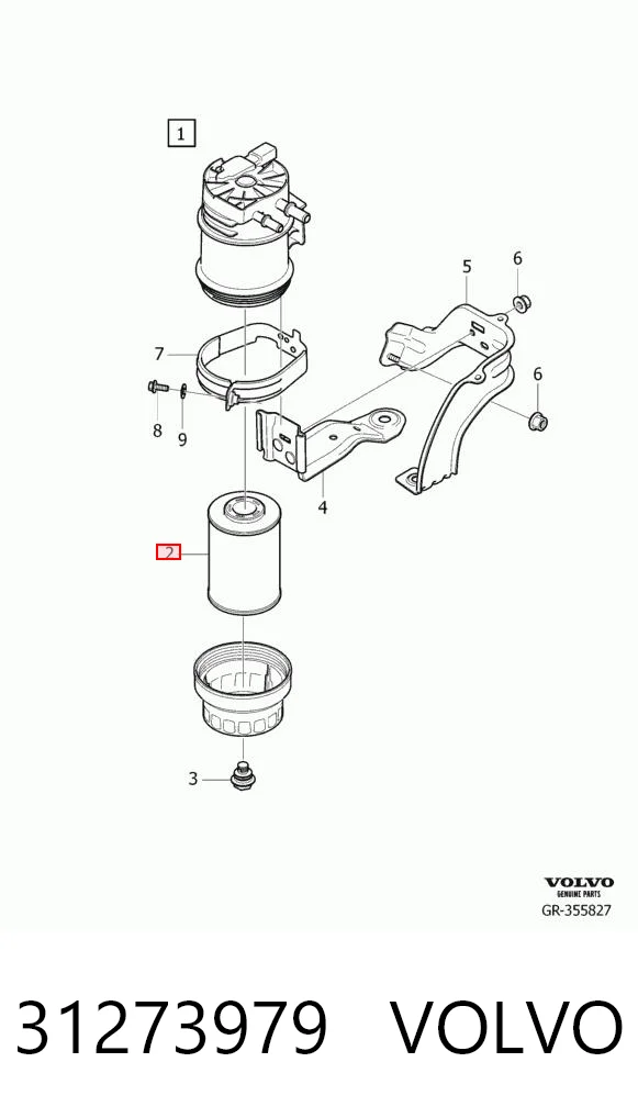 31273979 Volvo Filtro de gasolina