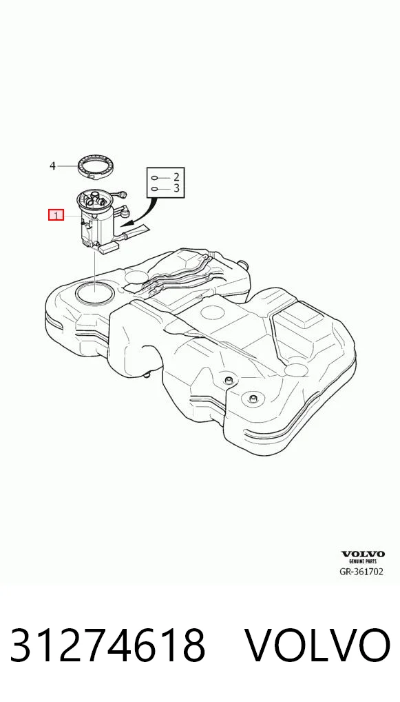 31274618 Volvo Módulo de alimentación de combustible