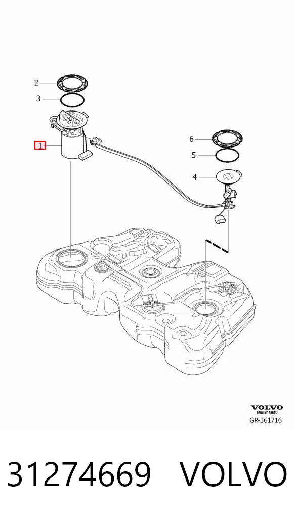 31274669 Volvo Módulo de alimentación de combustible
