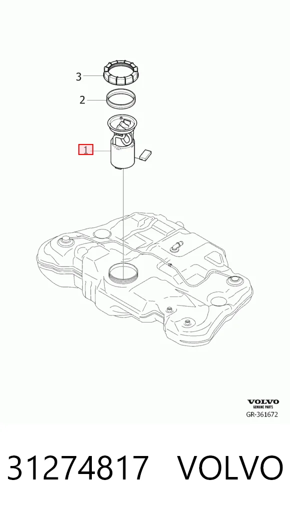 31274817 Volvo Módulo de alimentación de combustible