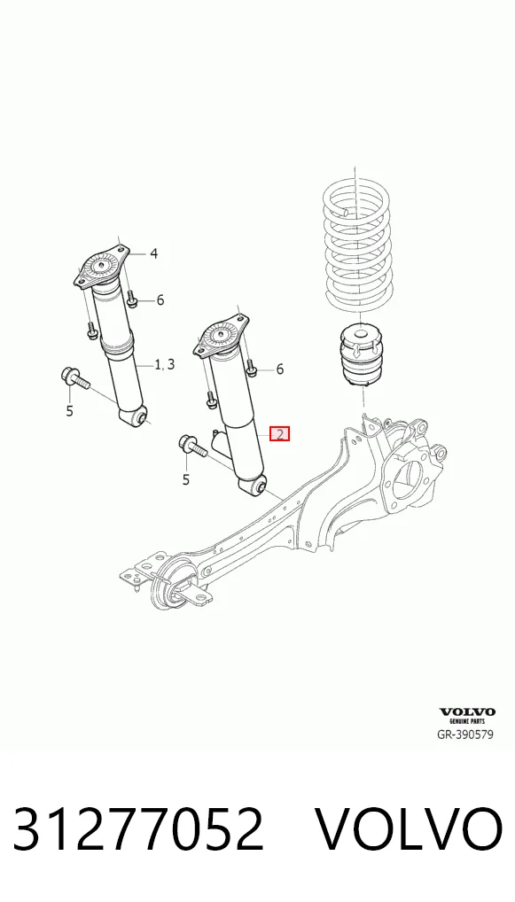 31277052 Volvo Amortiguadores posteriores