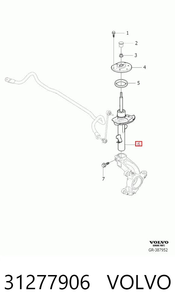 1635548080 General Motors Amortiguador frontal