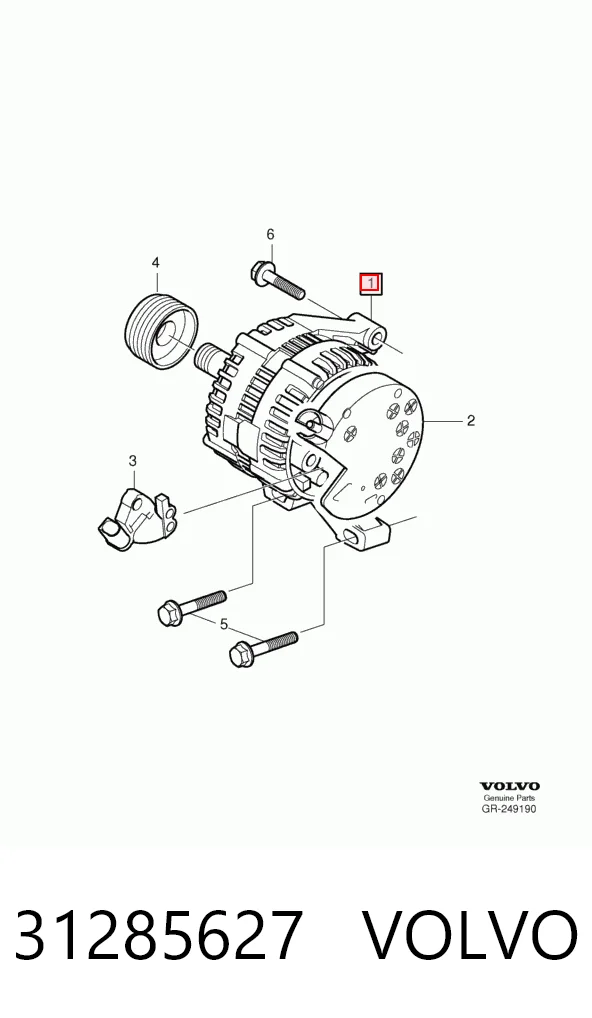 31285627 Volvo Alternador de coche