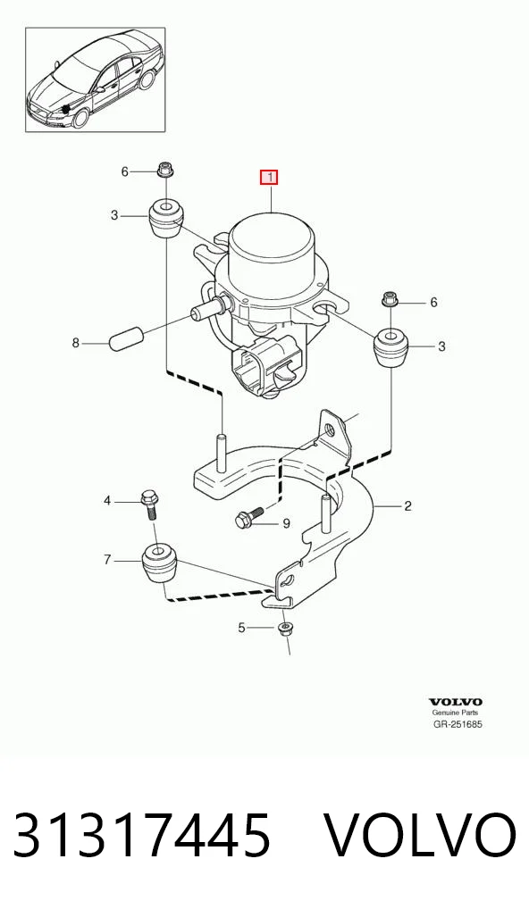 Bomba de vacío 20803252 General Motors