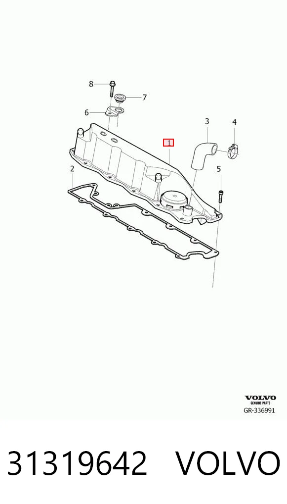 31319642 Volvo Tapa de culata