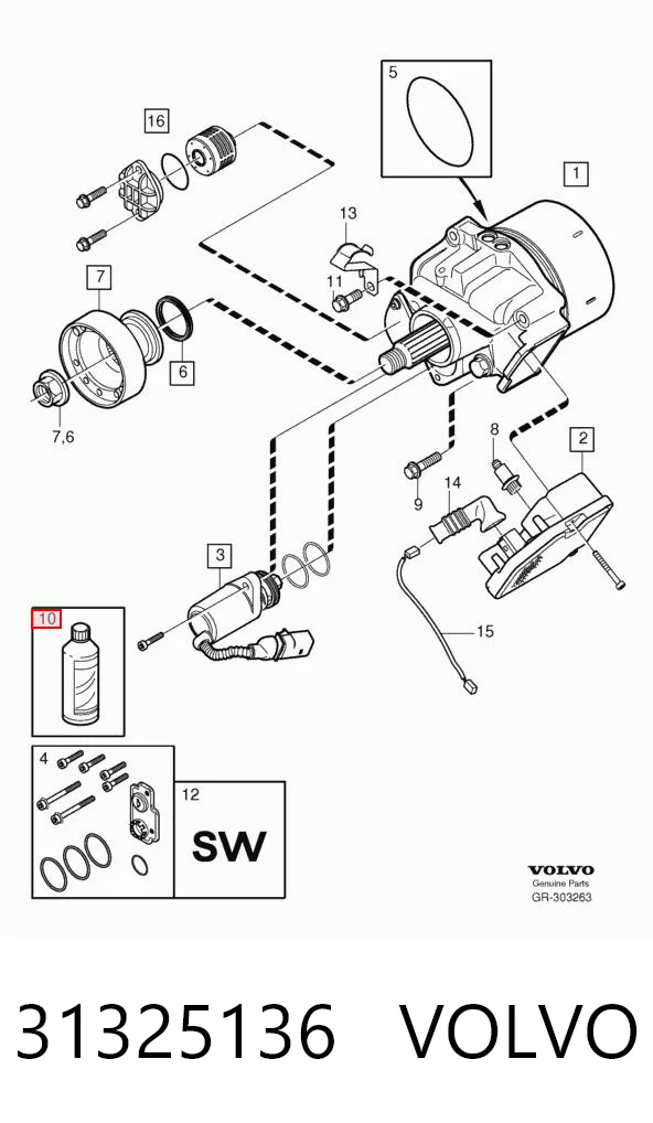 31325136 Volvo Aceite caja cambios